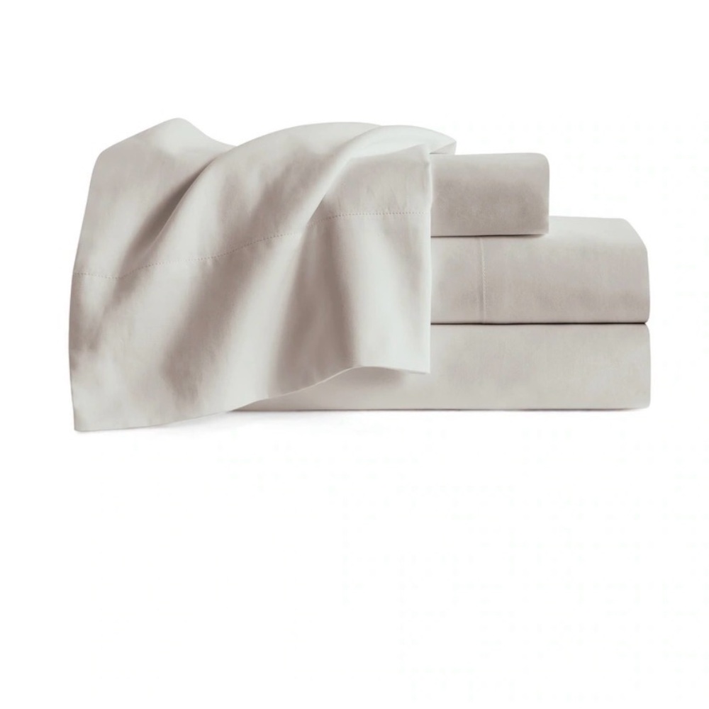 DKNY 4 Pc Cooling Sheet Set- Grand Lit color Moon Beam - Picture 7 of 9
